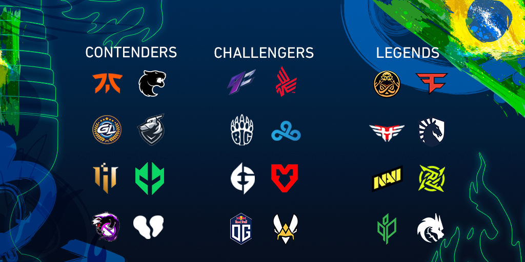 IEM Rio Major 2022 팀 소개 iem-rio-major-2022-teams-overview.png